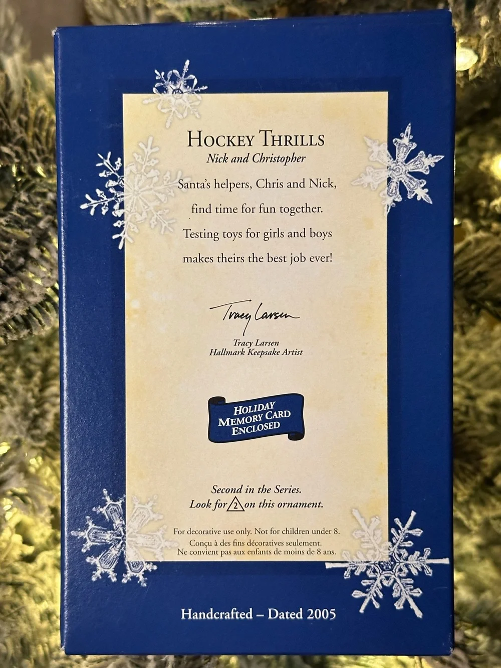 2005 Hallmark Hockey Thrills – Nick & Christopher #2 Repaint/Colorway